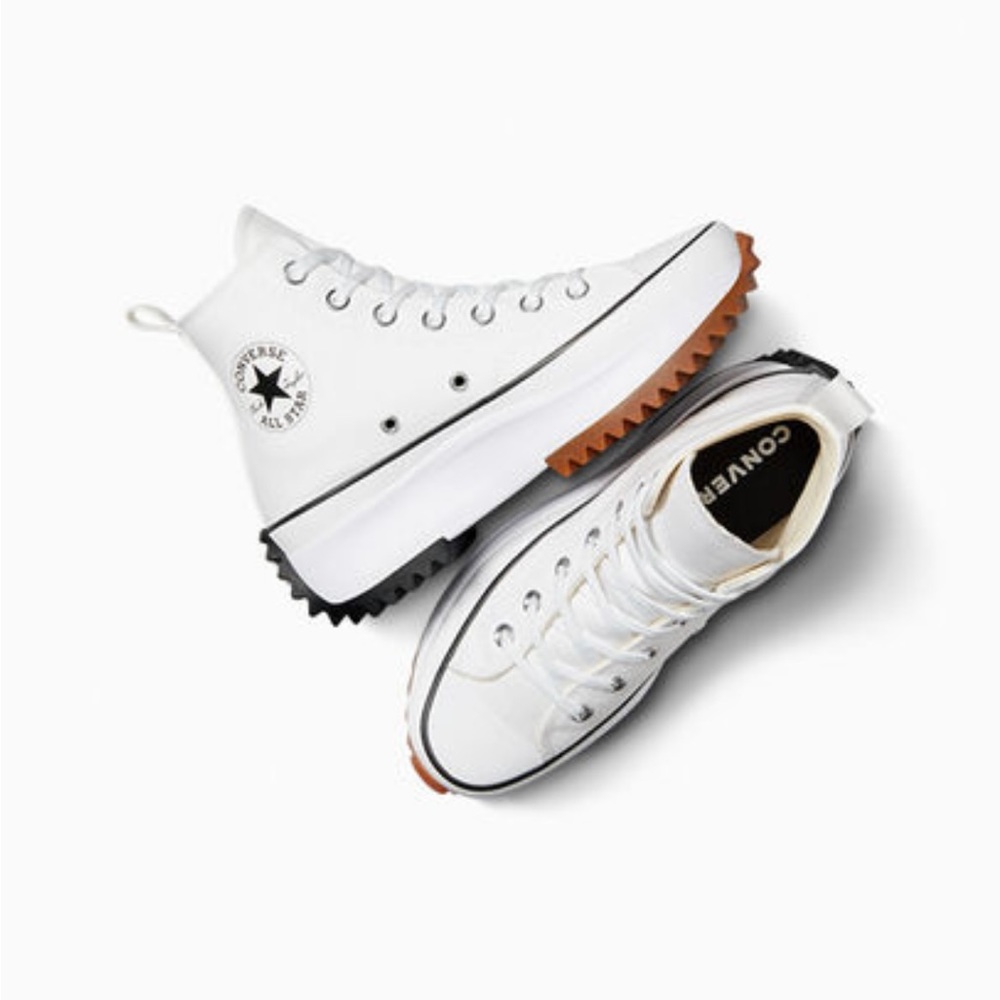 Converse Run Star Hike Platform White High Top Shoes - Size 9 Men’s, 11 Women’s